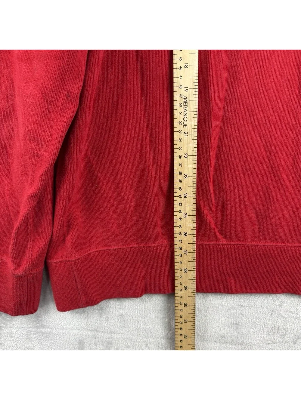 Polo Ralph Lauren Red Shawl Collar Pullover Sweatshirt Cotton Pony Logo Men XXL